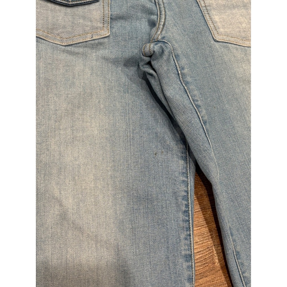 7 For All Mankind Cropped Alexa Jeans w/ Patch Pockets, Women's 27 Roxy Lights - Picture 8 of 11